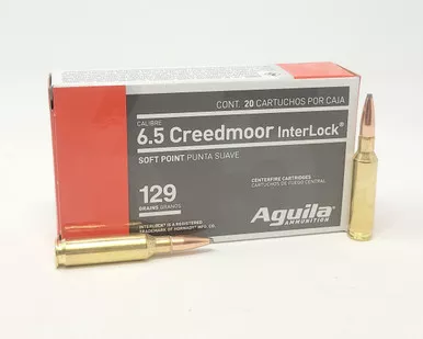 Aguila 6.5mm Creedmoor 129 Grain Soft Point Ammunition