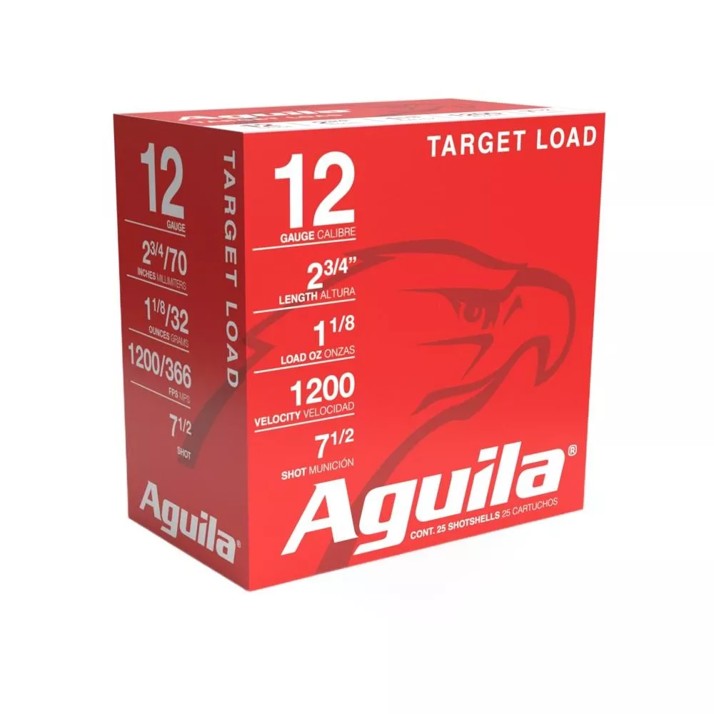 Aguila Heavy Target 12ga 2-3/4" Shotshells 1-1/8oz #7.5 25ct 640420006079