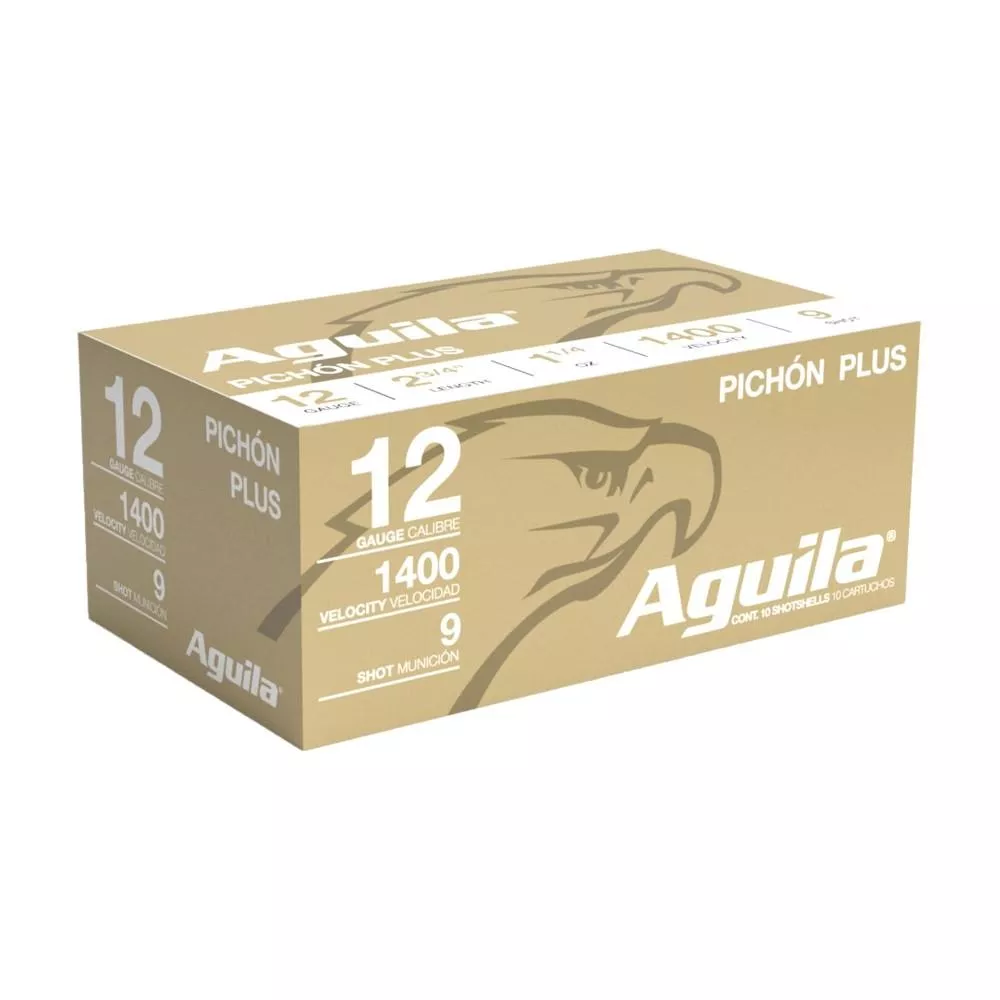 Aguila Pichon Plus 12ga Shotshells 2-3/4" 1-1/4oz #9 10ct 640420002200