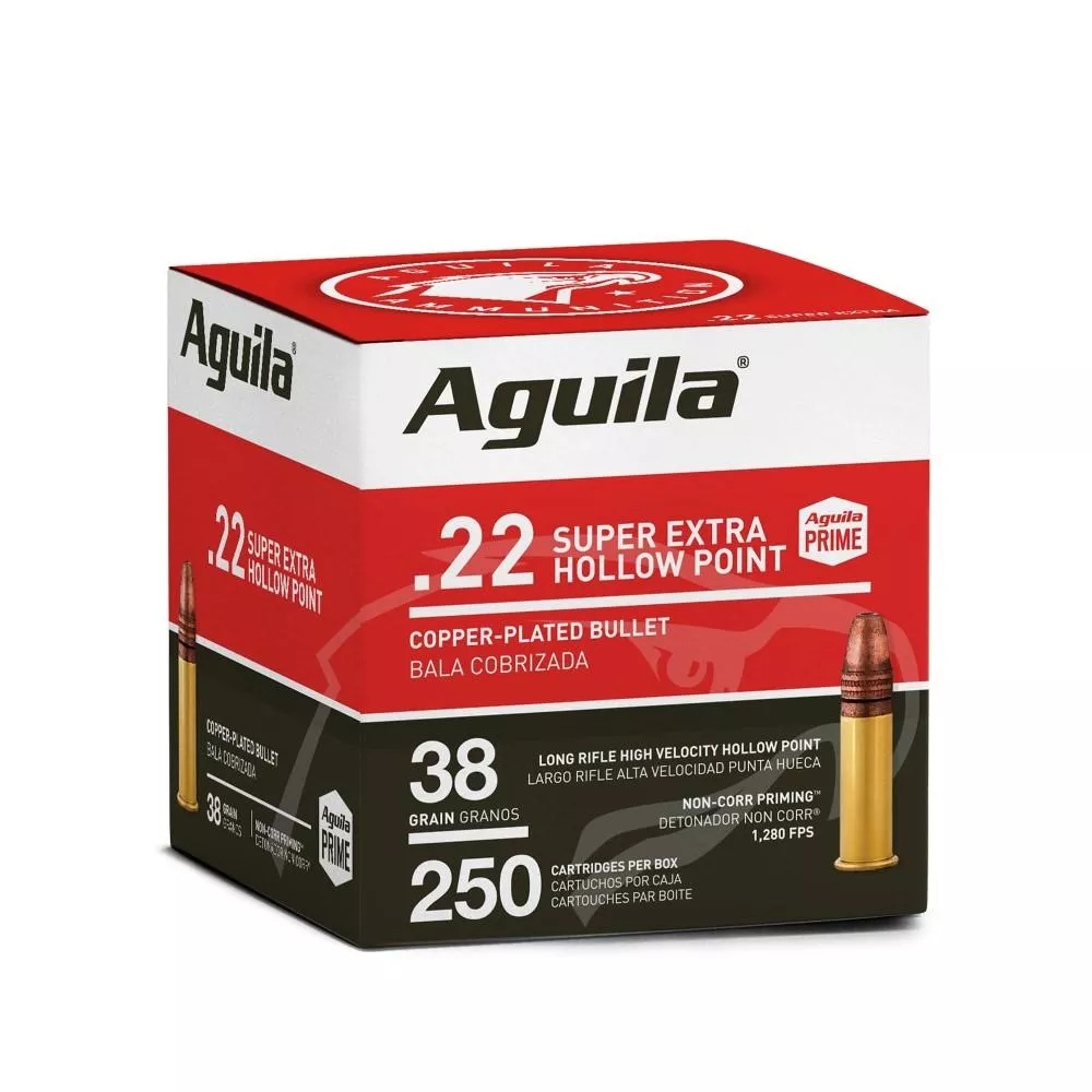 Aguila Super Extra .22 LR 38gr CPHP - 250 Rounds