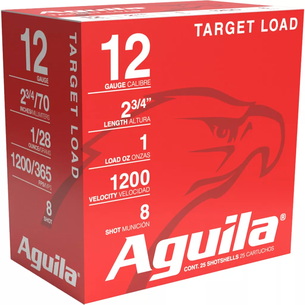 Aguila Target Shotgun Load 12 Gauge 2-3/4" #8 Shot 1 oz - 25 Rounds