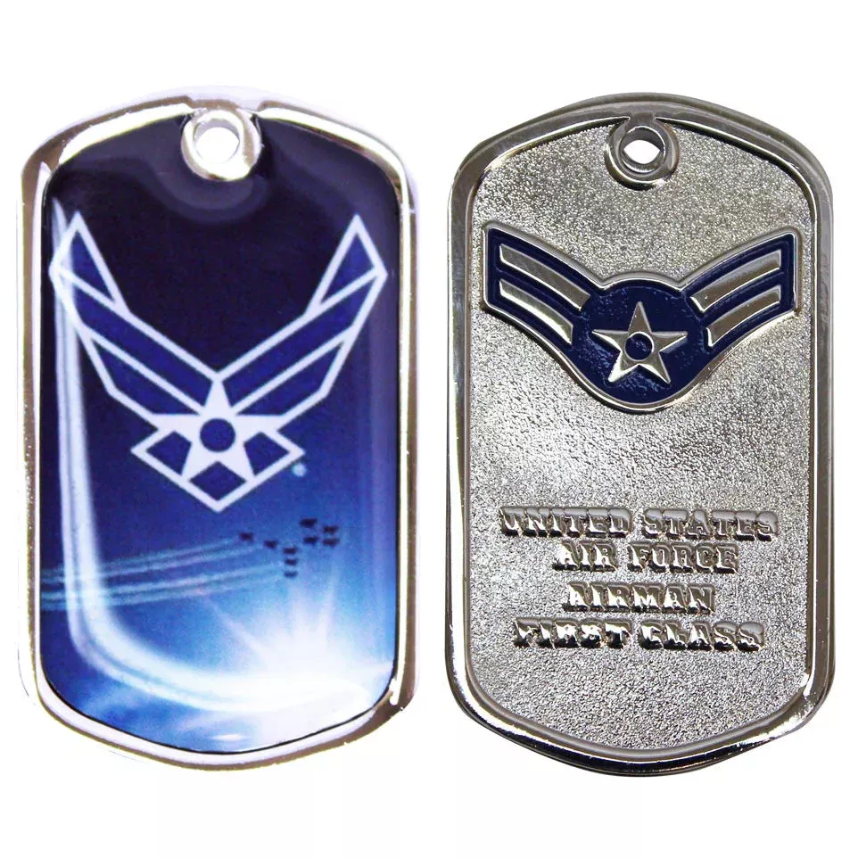 Air Force Airman 1St Class W/Sleeve Coin