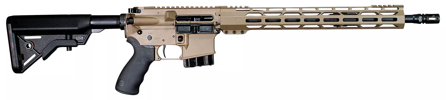 Alexander Arms RTA65DE Tactical 6.5 Grendel Rifle, 10+1 Capacity, 16" Threaded Barrel, Flat Dark Earth Cerakote, Picatinny Rail, Aluminum Receiver, M-LOK Handguard, B5 Bravo Stock, A2 Grip 819511021837