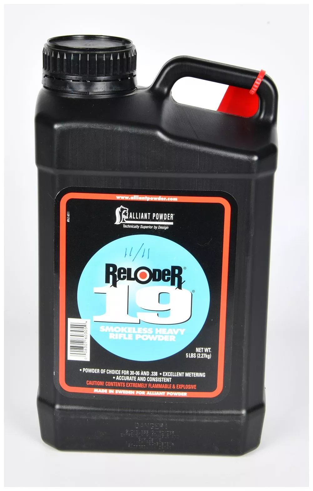 Alliant Powder Reloader 19 Smokeless Heavy Rifle Powder, 5lb