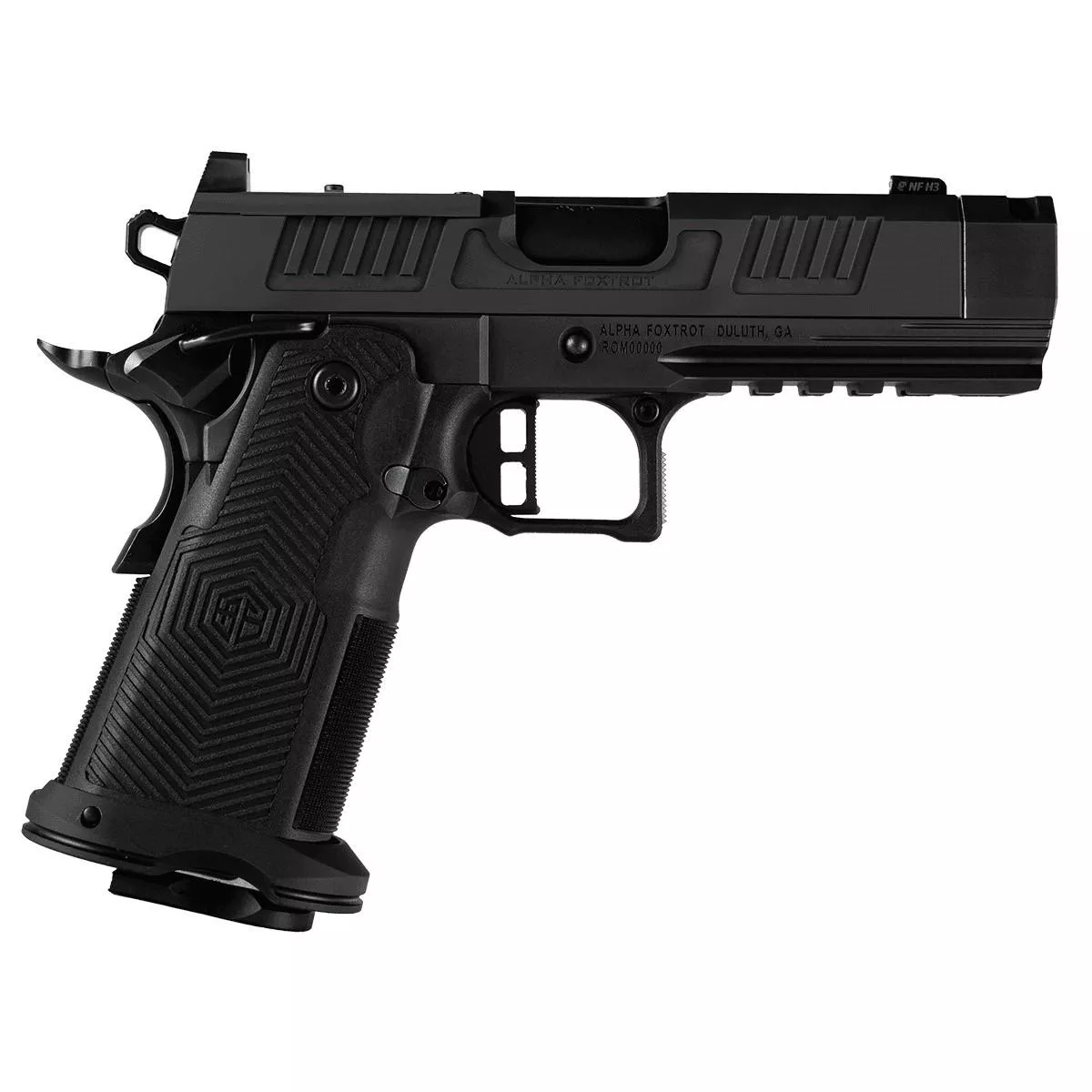 Alpha Foxtrot AF1911-ROMULUS 9mm 17 & 20 Round Magazines (1 Each) DLC 4.25" Compensator RMSC Optic Cut