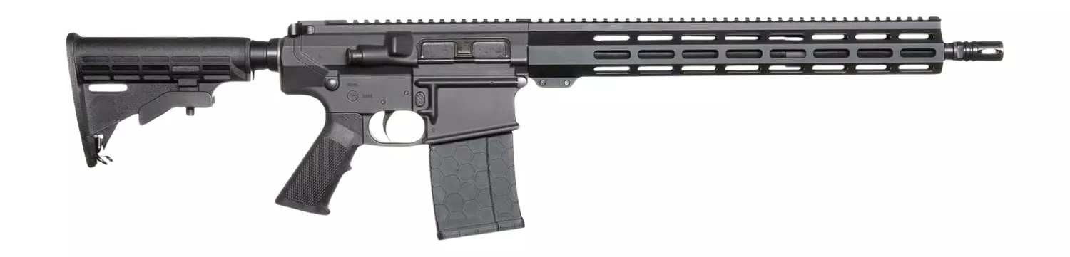 Andro Corp Industries 30816DBFORGED ACI-10 Divergent 308 Win 20+1 16" Black Nitride Threaded Barrel, Black Cerakote Aluminum Receiver w/Picatinny Rail, M-LOK Handguard, M4 Black Polymer Stock, A2 Grip