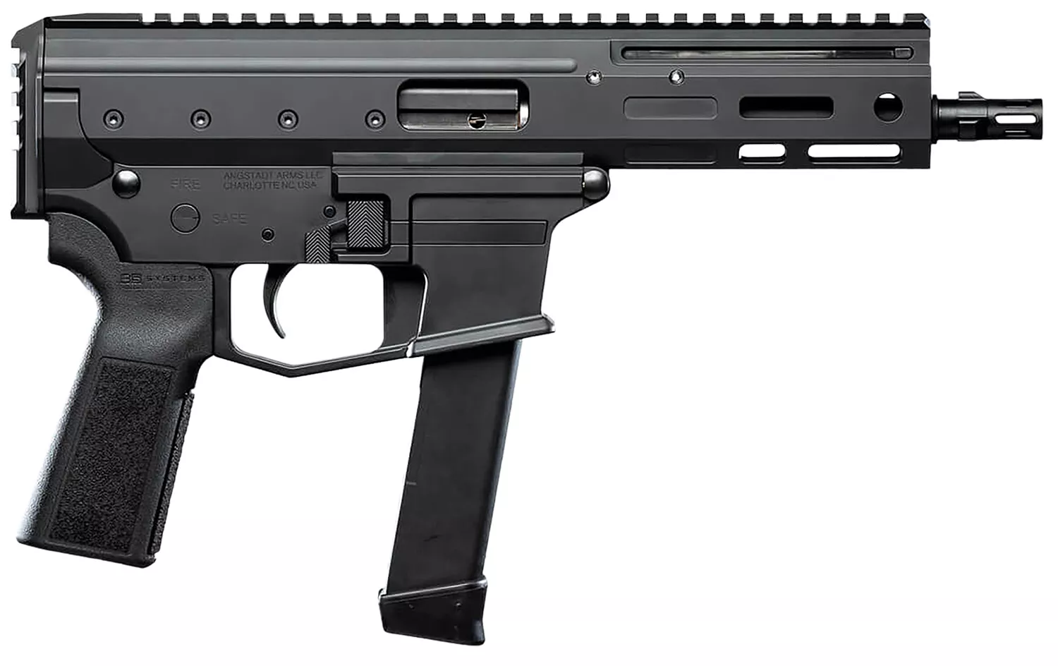 Angstadt Arms AAMDP29P06 MDP-9 27+1 6" Black Melonite Threaded Barrel Black Cerakote Black Polymer Grips