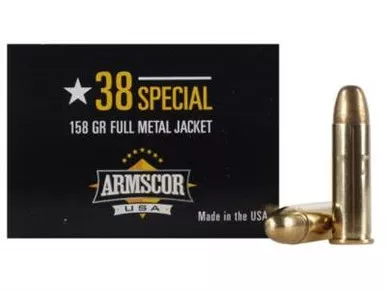 Armscor .38 Special 158 gr FMJ Ammo - 50 Rounds