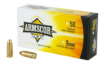 Armscor/Rock Island Armory 9mm 124GR FMJ 50 Rounds