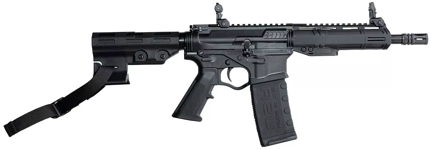 ATI ALPHA MAXX 300BLK PISTOL 8.5" POLY 7" MLOK, W/BRACE, FLIP UPS 1-30RD MAG