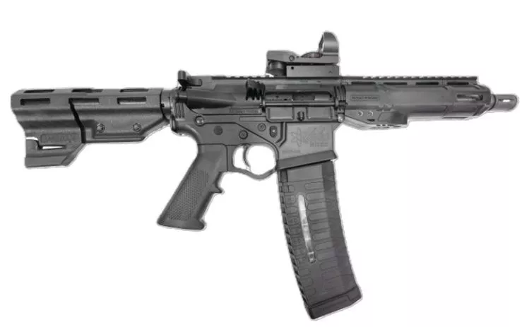 ATI ALPHA MAXX 5.56X45MM PISTOL 7.5" BBL, 7" MLOK BLACK, DUO SIGHT, 1-60RD MAG