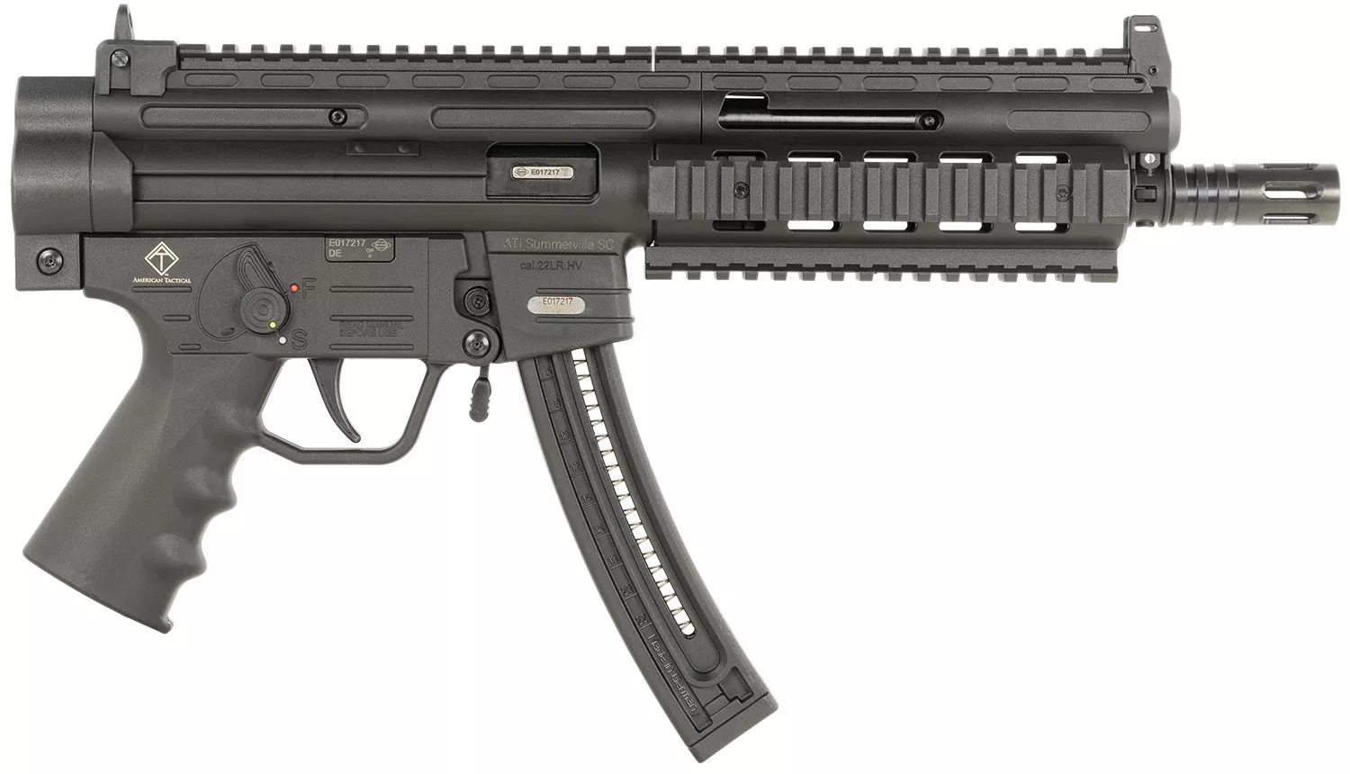 ATI GERGGSG1622P GSG-16 22 LR 22+1 16.25" Black Non-Threaded Barrel, Black Picatinny Rail Receiver, Polymer Grip