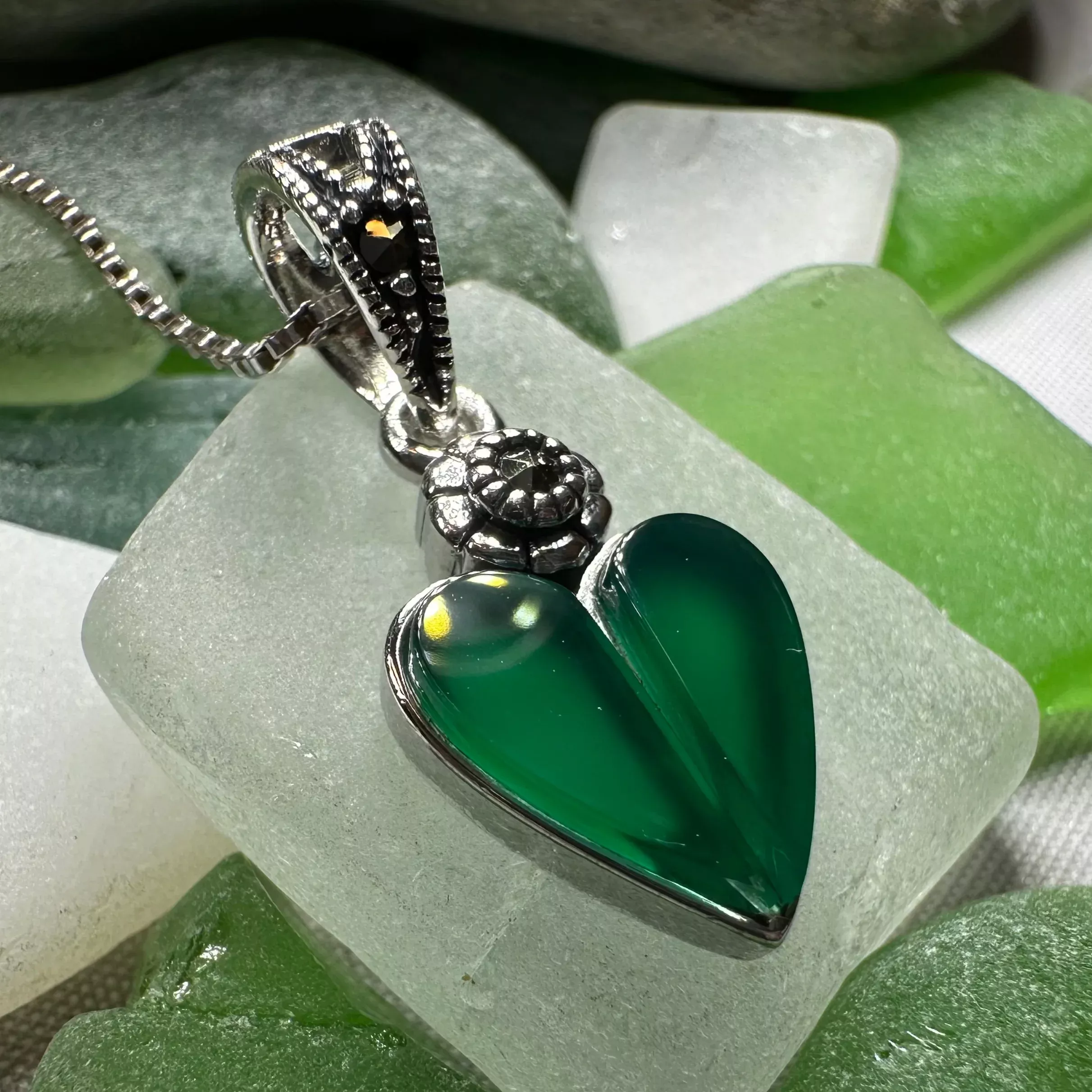 Aubrina Celtic Heart Necklace