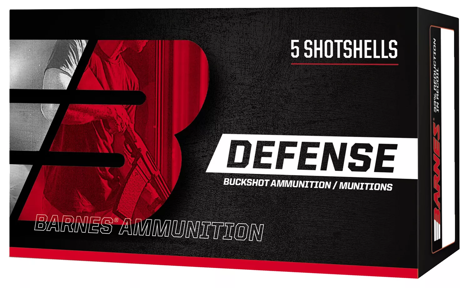 Barnes Bullets Defense 12 Gauge 2-3/4" 00-Buck Shot - 5 Rounds