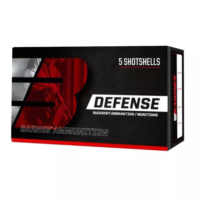 Barnes Defense 12 Gauge 2-3/4" #00-Buck - 5 Rounds
