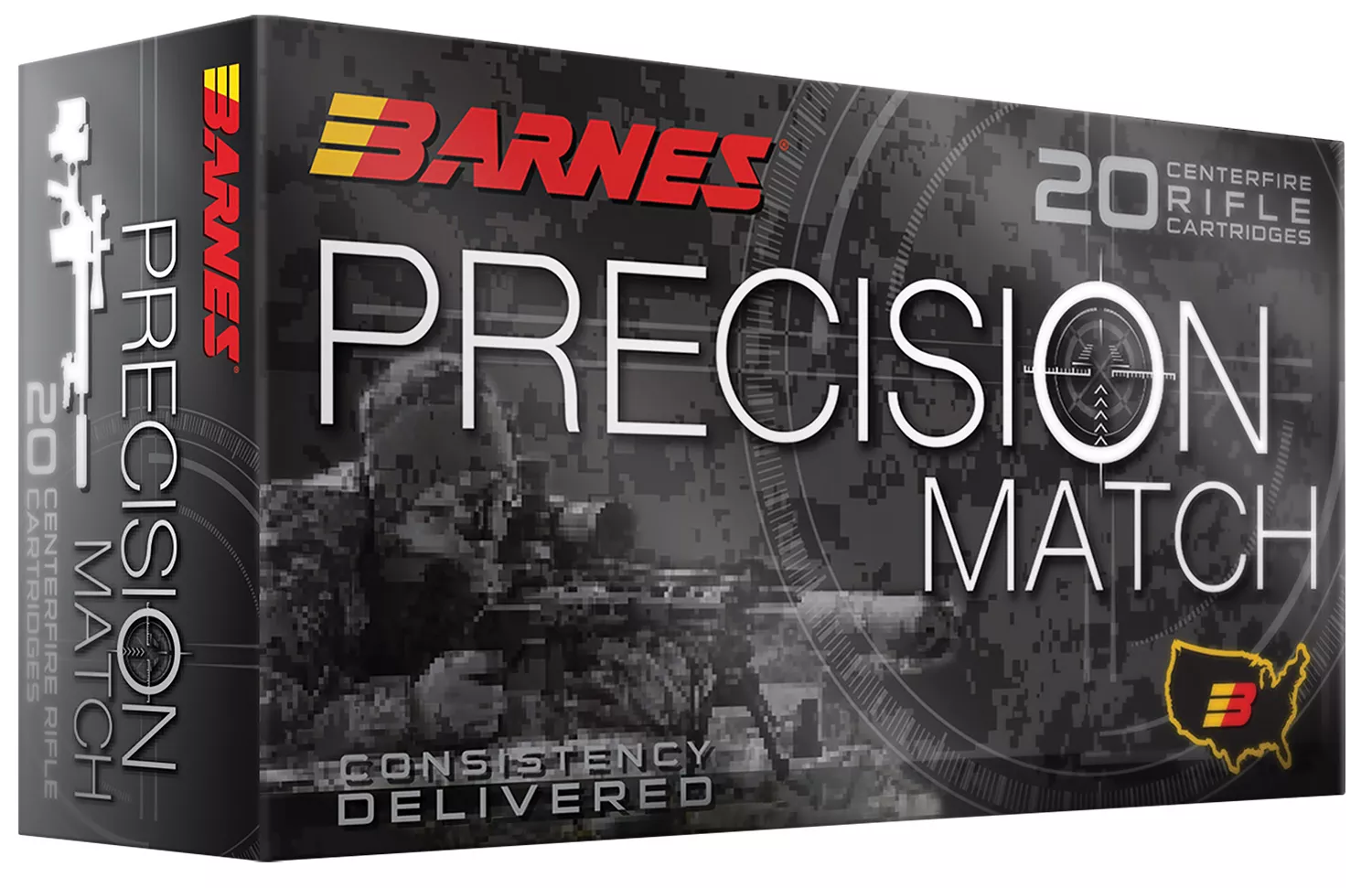 Barnes Precision Match .223 Rem 77gr OTM BT - 20 Rounds