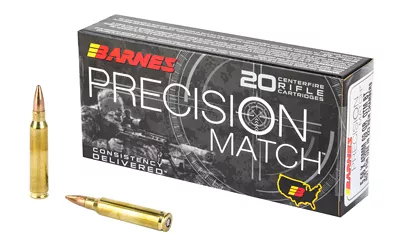 Barnes Precision Match 5.56 NATO 69 Grain Ammunition
