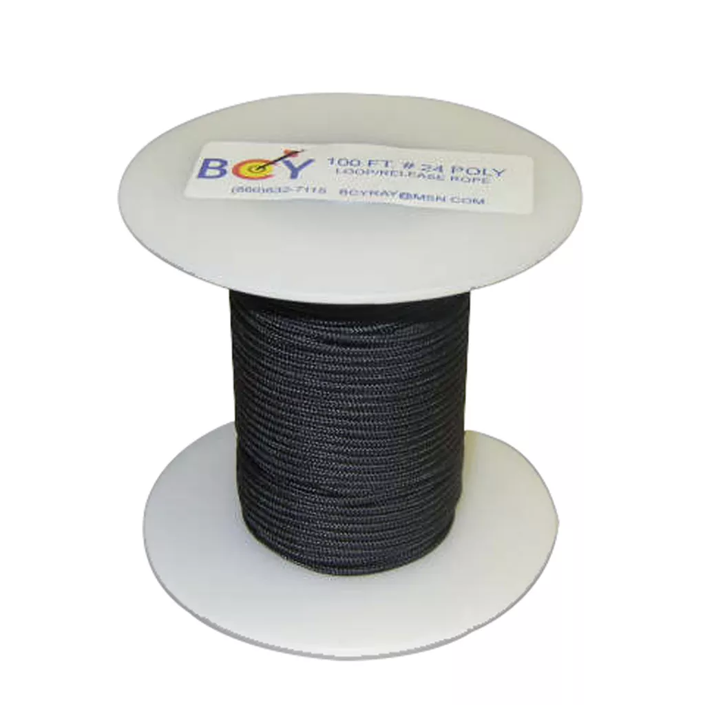 BCY 24 D-Loop Material - Black 100 ft for Archery
