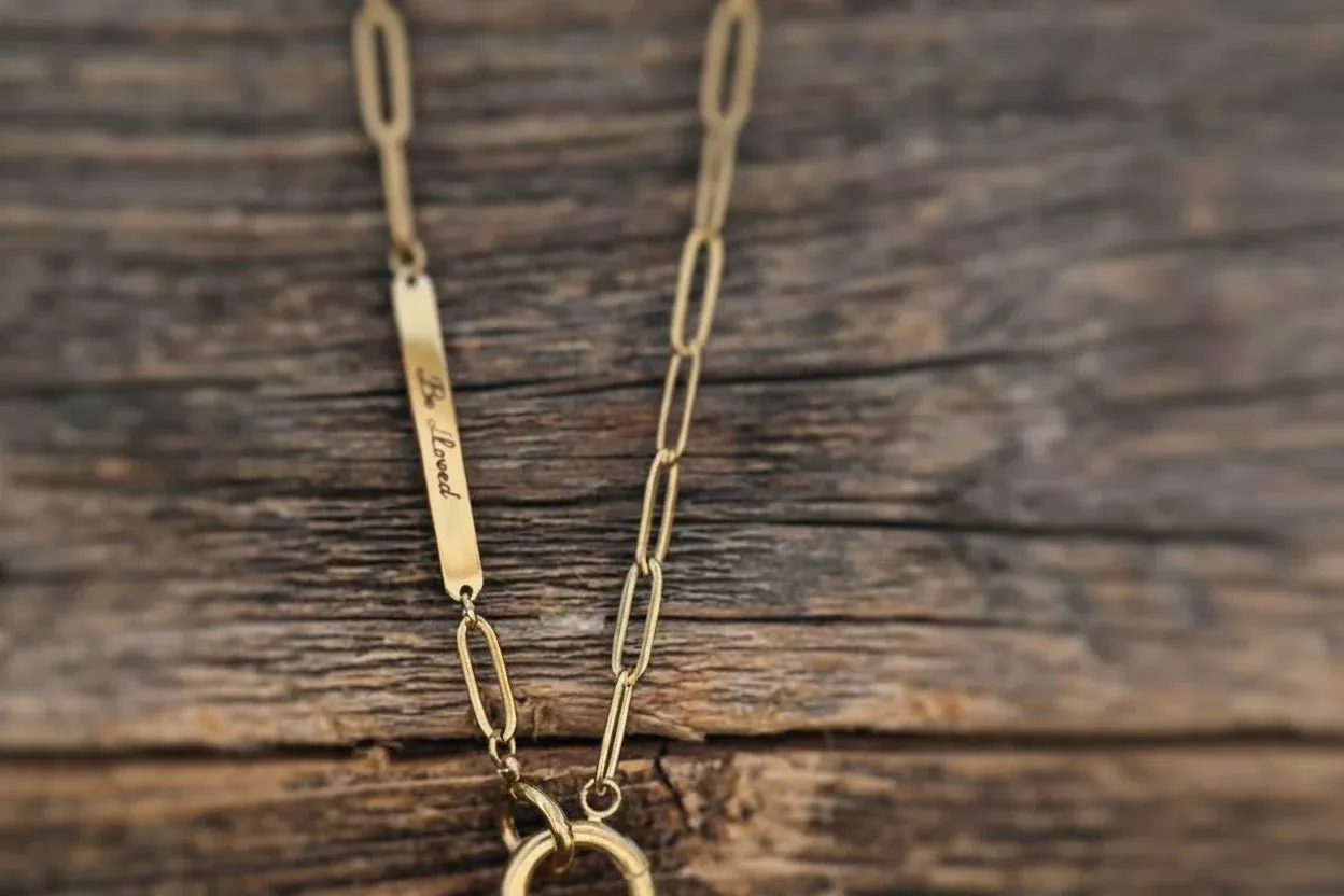 'Be a Legend' Legacy Charm Holder Paperclip Necklace