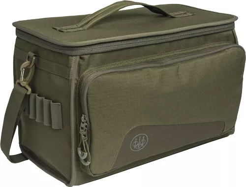 Beretta Gamekeeper EVO Ammo Bag - Holds 10 Boxes, Moss/Brown 082442959313