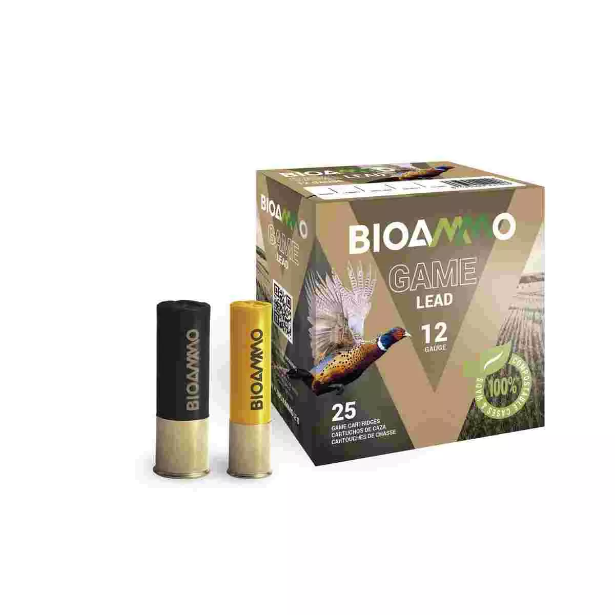 BioAmmo Clay 20 Gauge 2-3/4" #8 Shot 1 oz - 25 Rounds