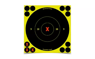Birchwood Casey B/C SHT-N-C Round X-Bullseye Target 60 Pack