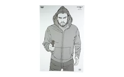 Birchwood Casey Bad Guy Shooting Targets - 100 Pack