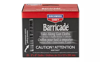 Birchwood Casey Barricade Rust Protection Wipes - 25 Pack