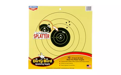 Birchwood Casey Dirty Bird 25YD Pistol Target - 12