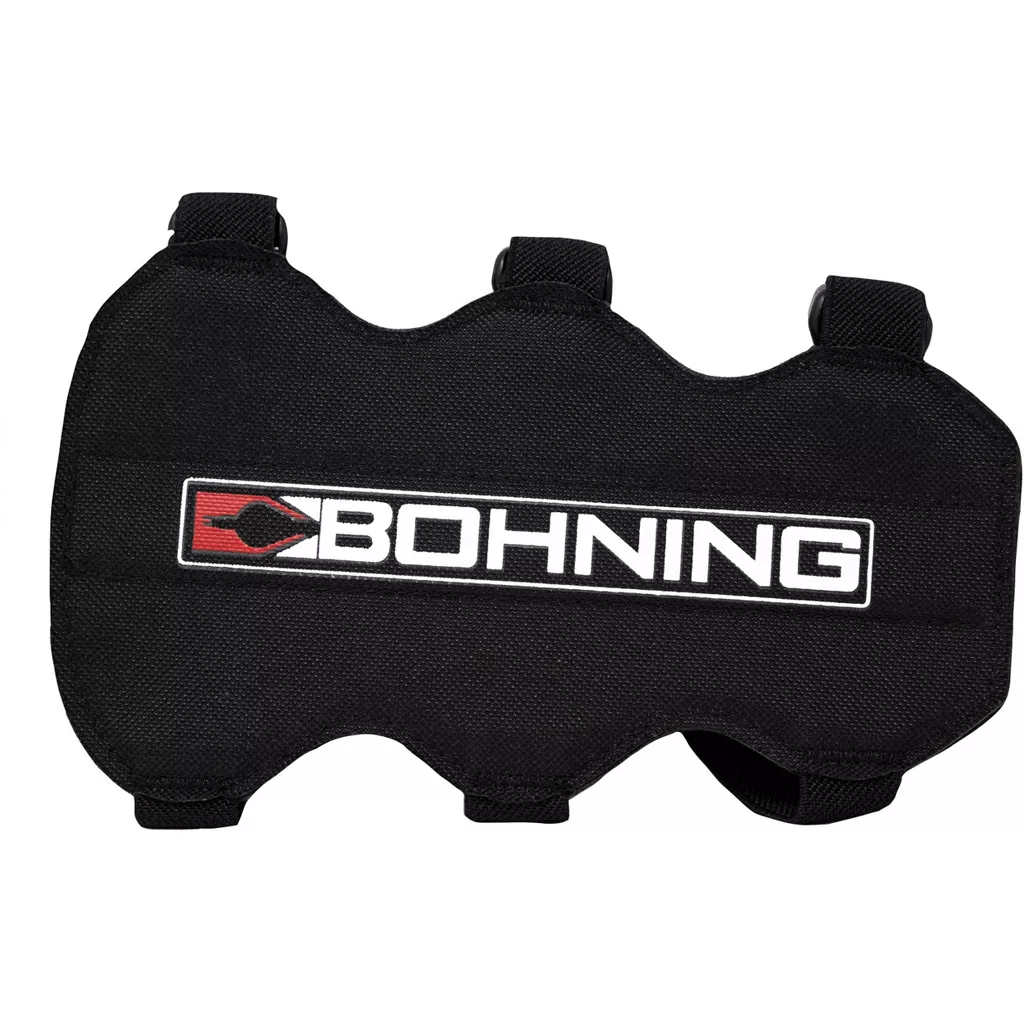 Bohning 3 Strap Armguard - Black Archery Protection