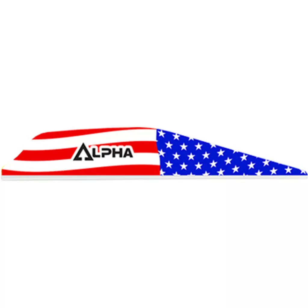 Bohning Alpha Vanes American Flag - 100 Pack
