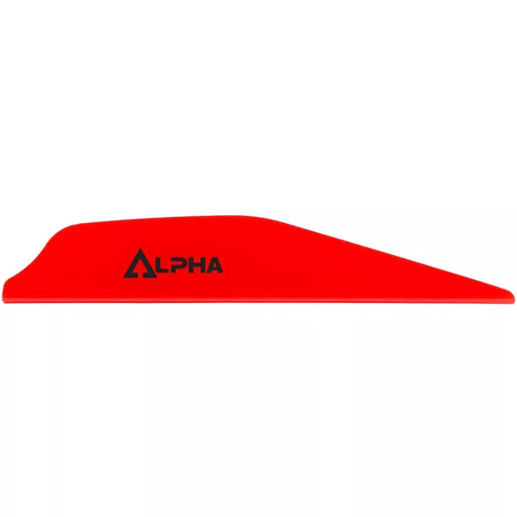 Bohning Alpha Vanes Neon Red - 100 Pack for Archery