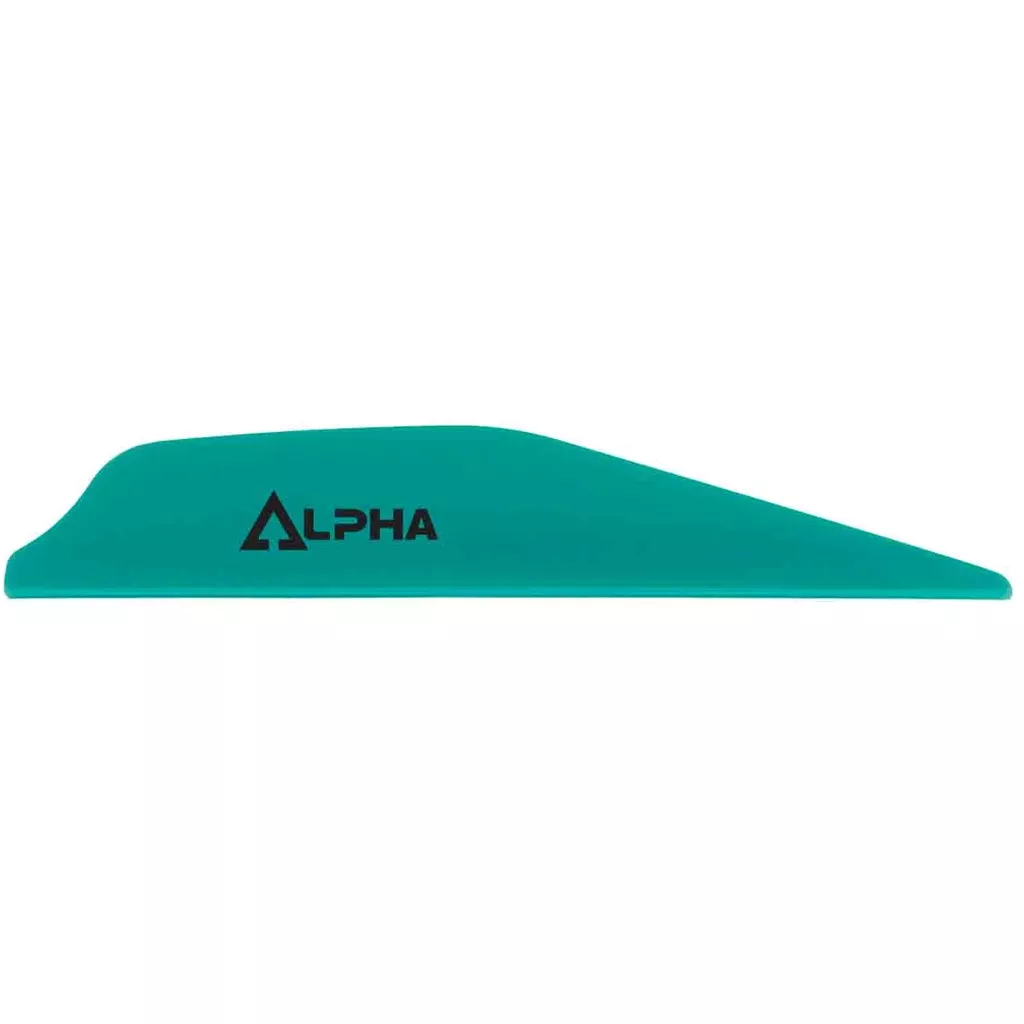 Bohning Alpha Vanes Teal - 100 Pack for Precision Archery
