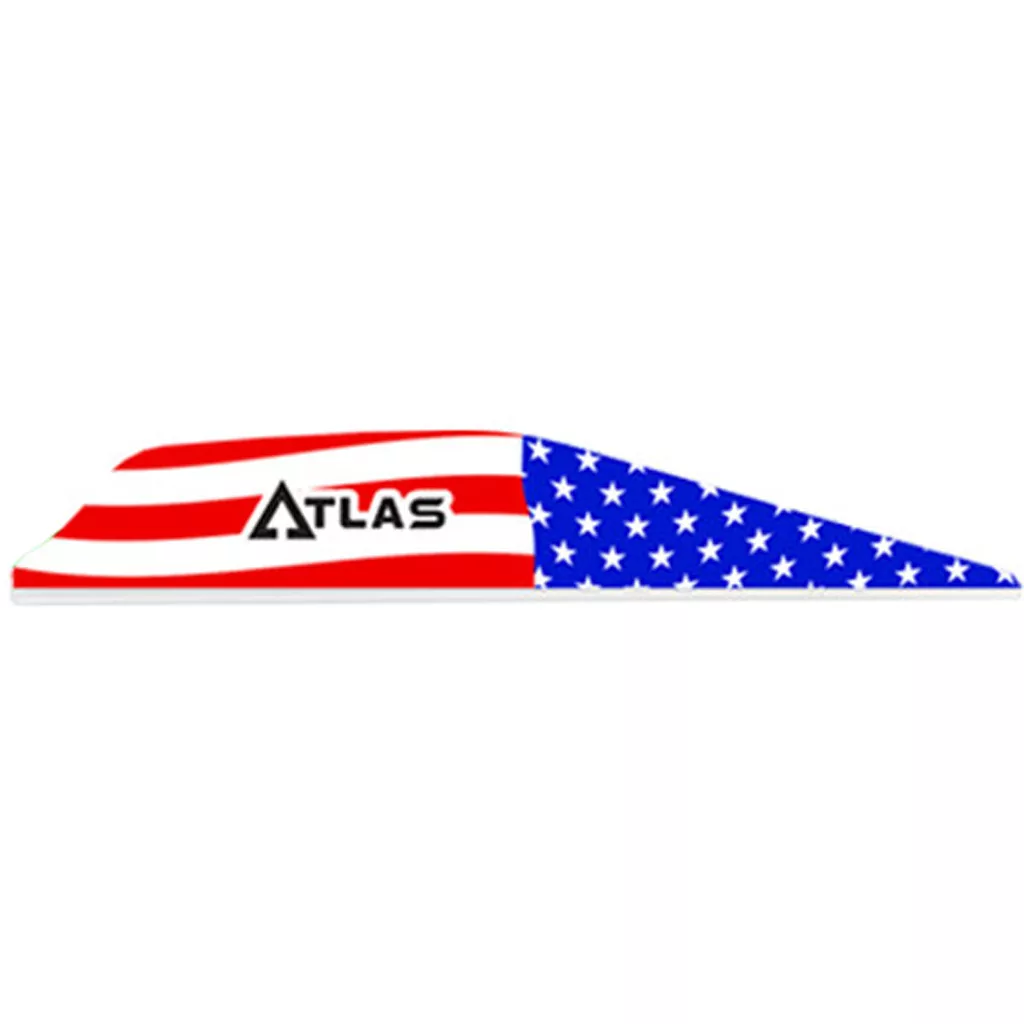 Bohning Atlas Vanes American Flag - 100 Pack for Archery