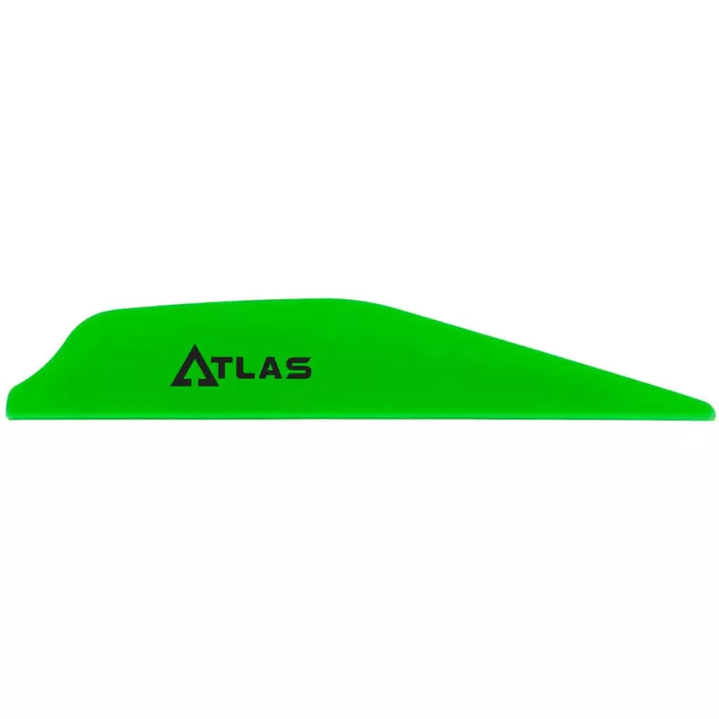 Bohning Atlas Vanes Neon Green - 100 Pack for Archery