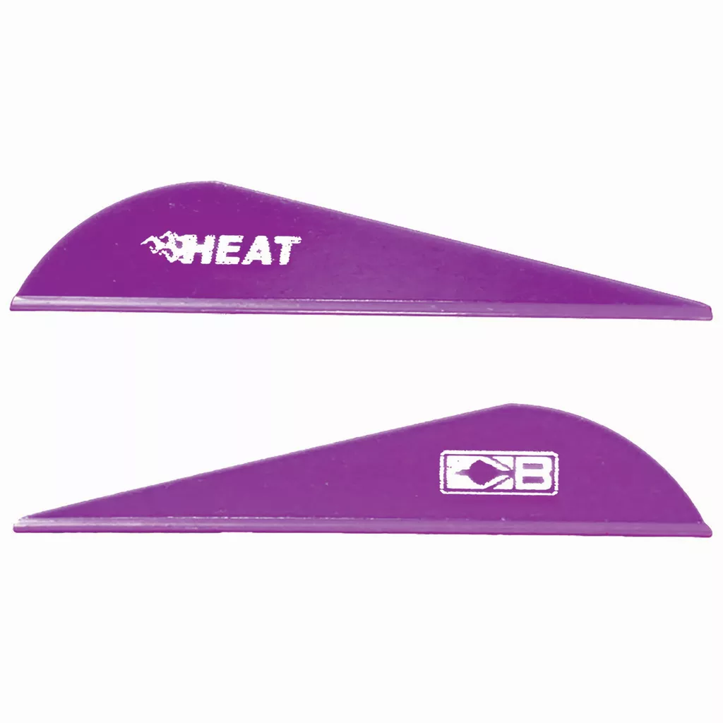 Bohning Heat Vanes Purple - 36 Pack for Archery