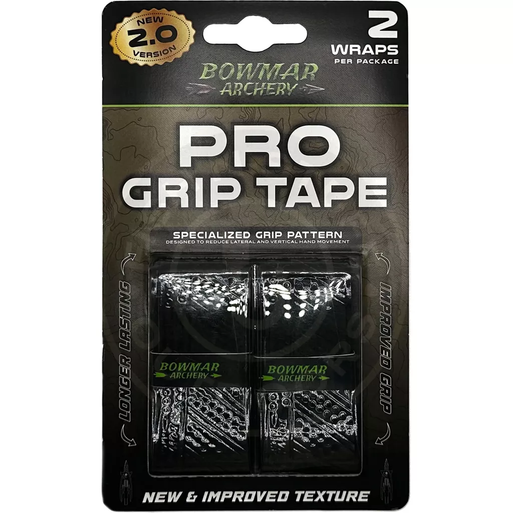 Bowmar V2 Grip Tape for Archers - Black