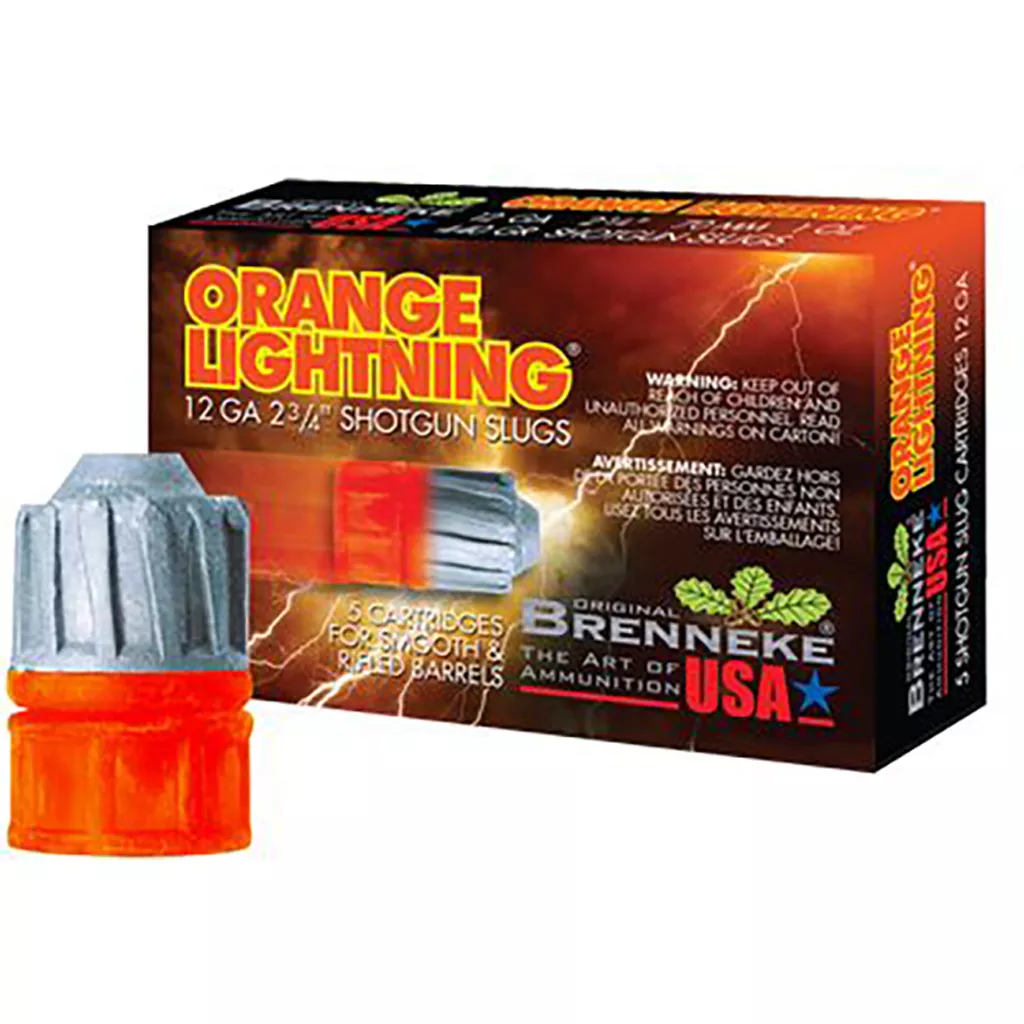 Brenneke Orange Lightning Lead Free Sabot 12 Gauge 2-3/4" Lead Free 2/3 oz - 5 Rounds