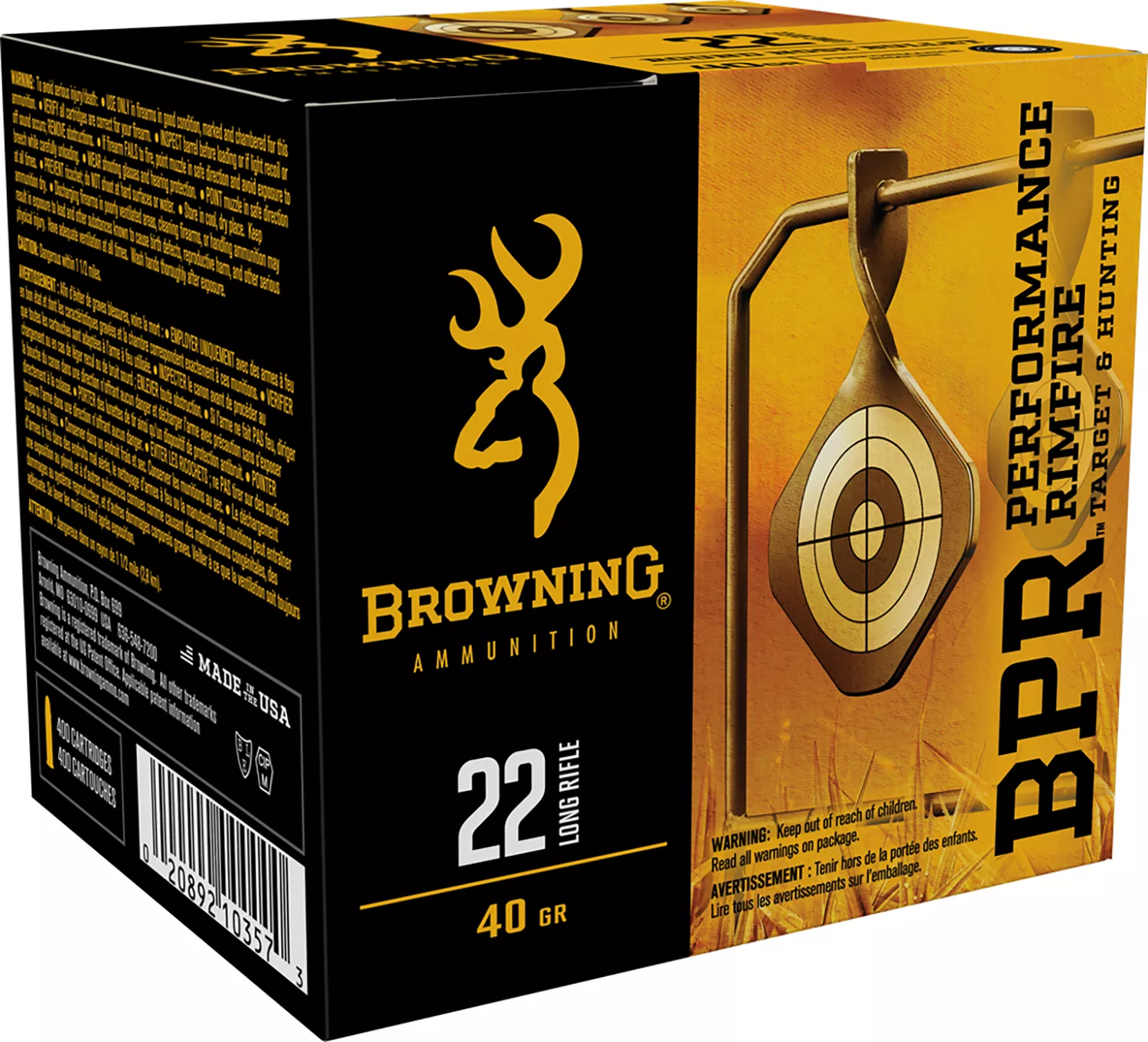 Brow .22 LR 40gr LRN - 400 Rounds