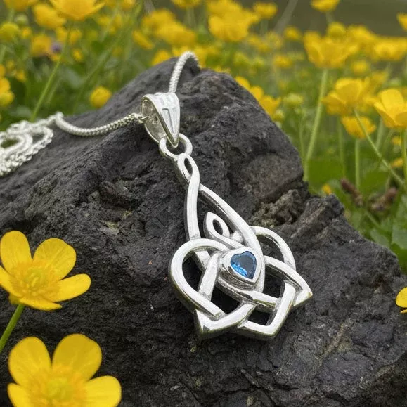Celtic Mother's Knot Necklace in Sterling Silver