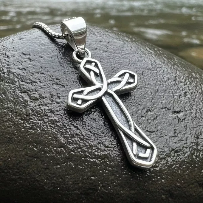 Charity Petite Celtic Cross Necklace