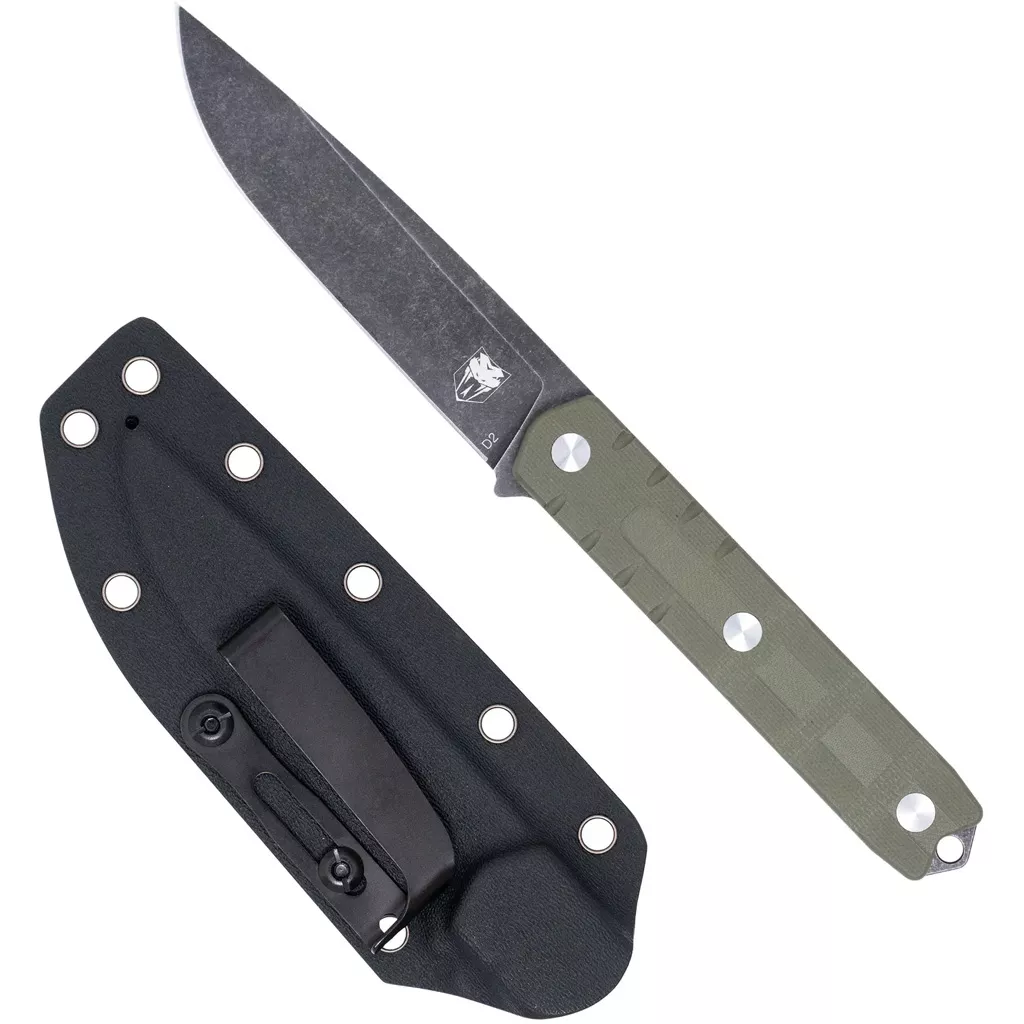 CobraTec Outdoor Warrior Fixed Blade Knife - OD Green