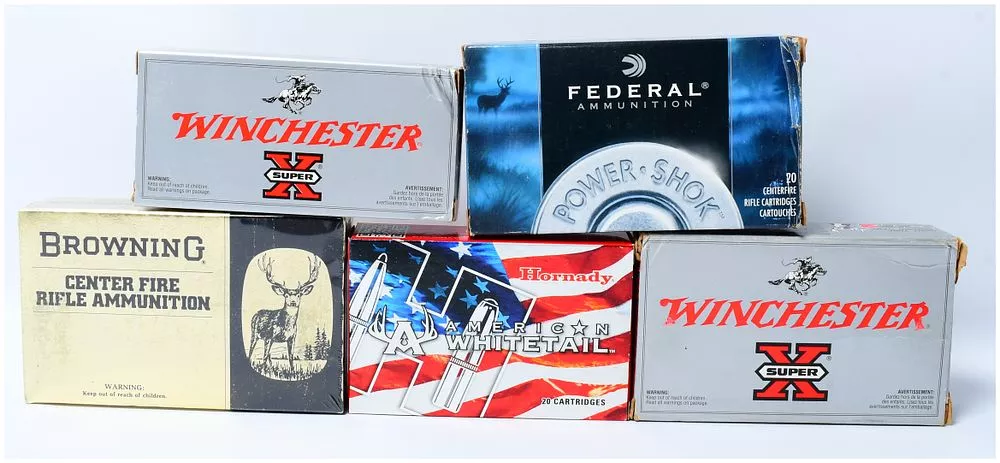 A Collection of 100 Rounds of Mixed Centerfire Rifle Ammunition