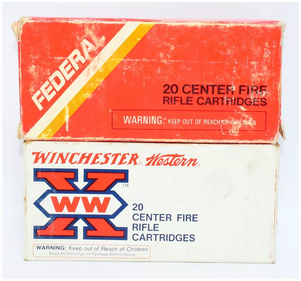 A Collection of Federal and Winchester Western .45-70 Government Ammunition, 39 Rounds