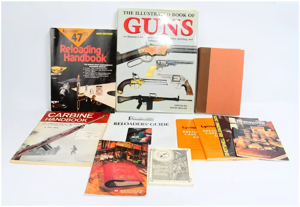 A Collection of Firearms and Reloading Manuals, including The Illustrated Book of Guns by David Miller