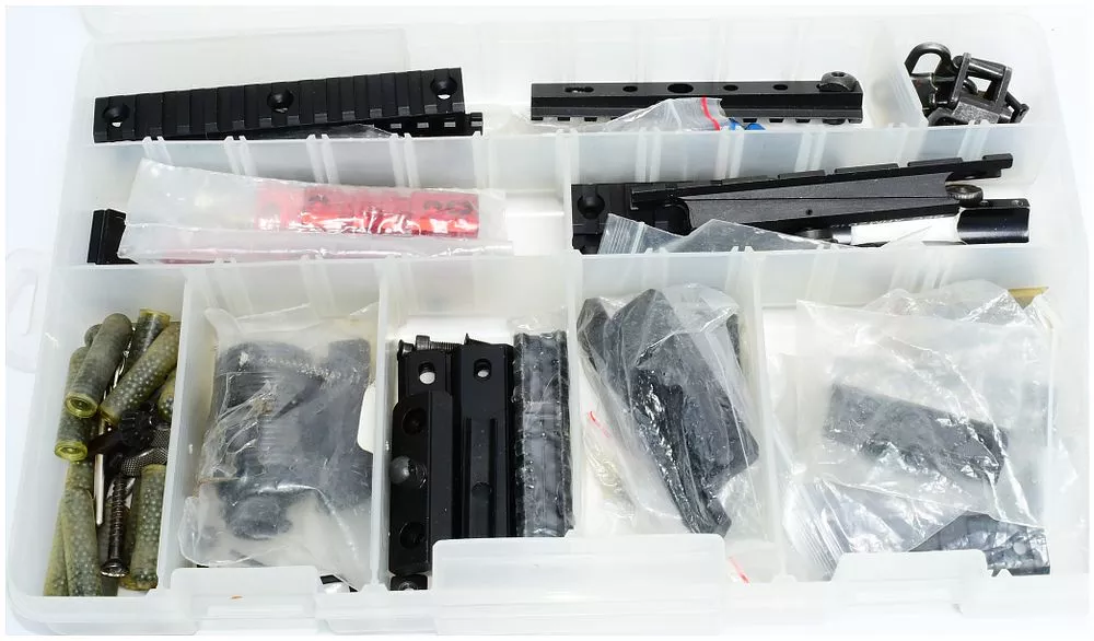 A Collection of Modern Firearm/Airgun Picatinny/Weaver Rails and Accessories