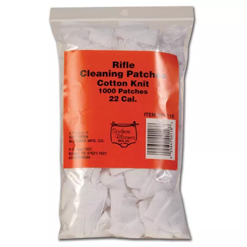 Cotton Knit Cleaning Patches for .22 Caliber Rifle - 1000 Count