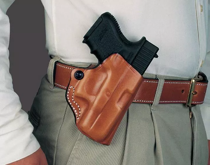 DeSantis Style 019 Mini Scabbard Holster for Glock 19/23/32/36 - Tan RH
