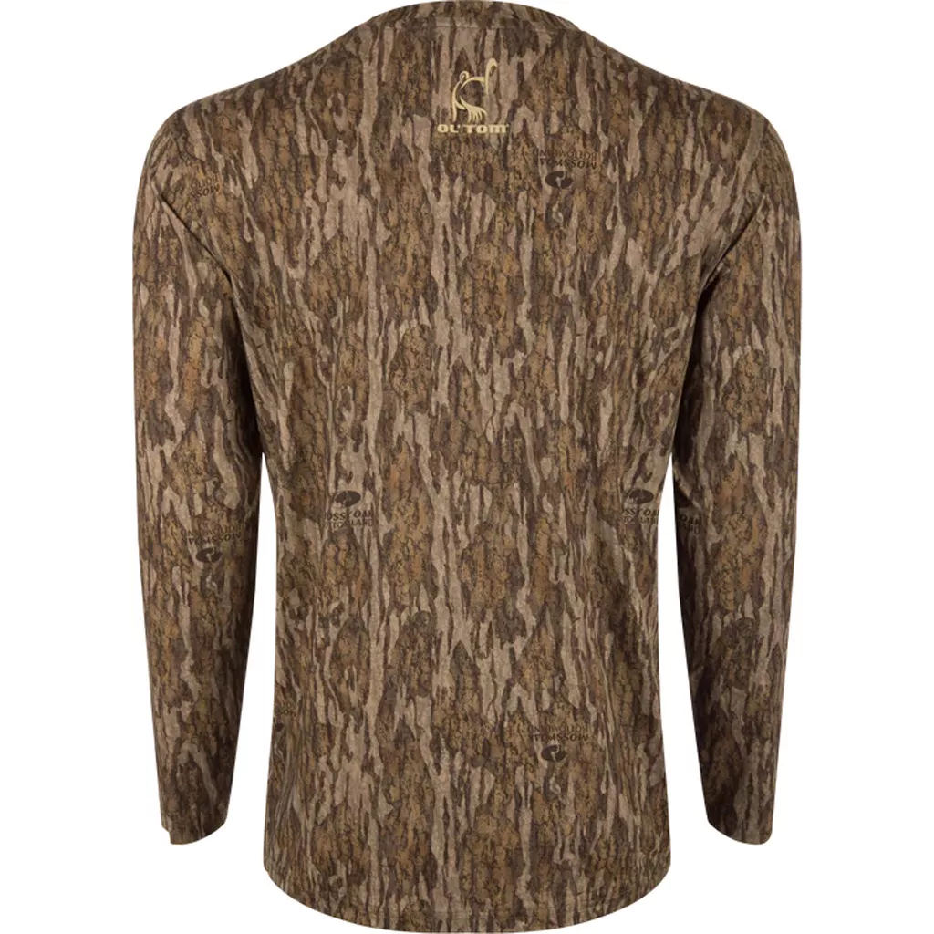 Drake Ol' Tom Performance Camo Long Sleeve Crew