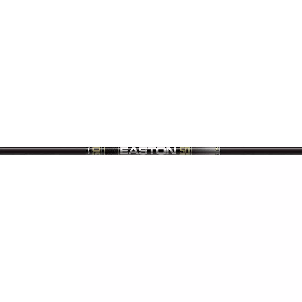 Easton 5.0 Carbon Hunting Shafts with Half Outs - 12 Pack